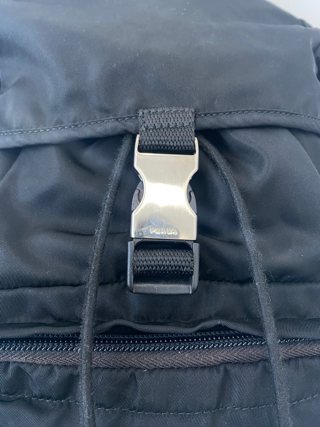 프라다 나일론 포코노 블랙 백팩 상품이미지5