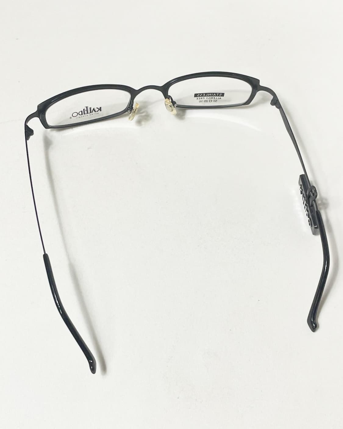 KALEIDO 슬림 스퀘어 블랙 빈티지 안경 상품이미지5