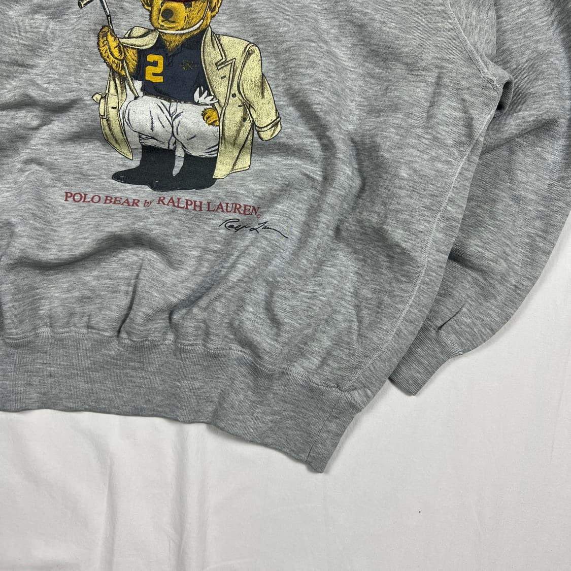 90‘s 폴로랄프로렌 polo 베어 프린트 맨투맨 상품이미지3