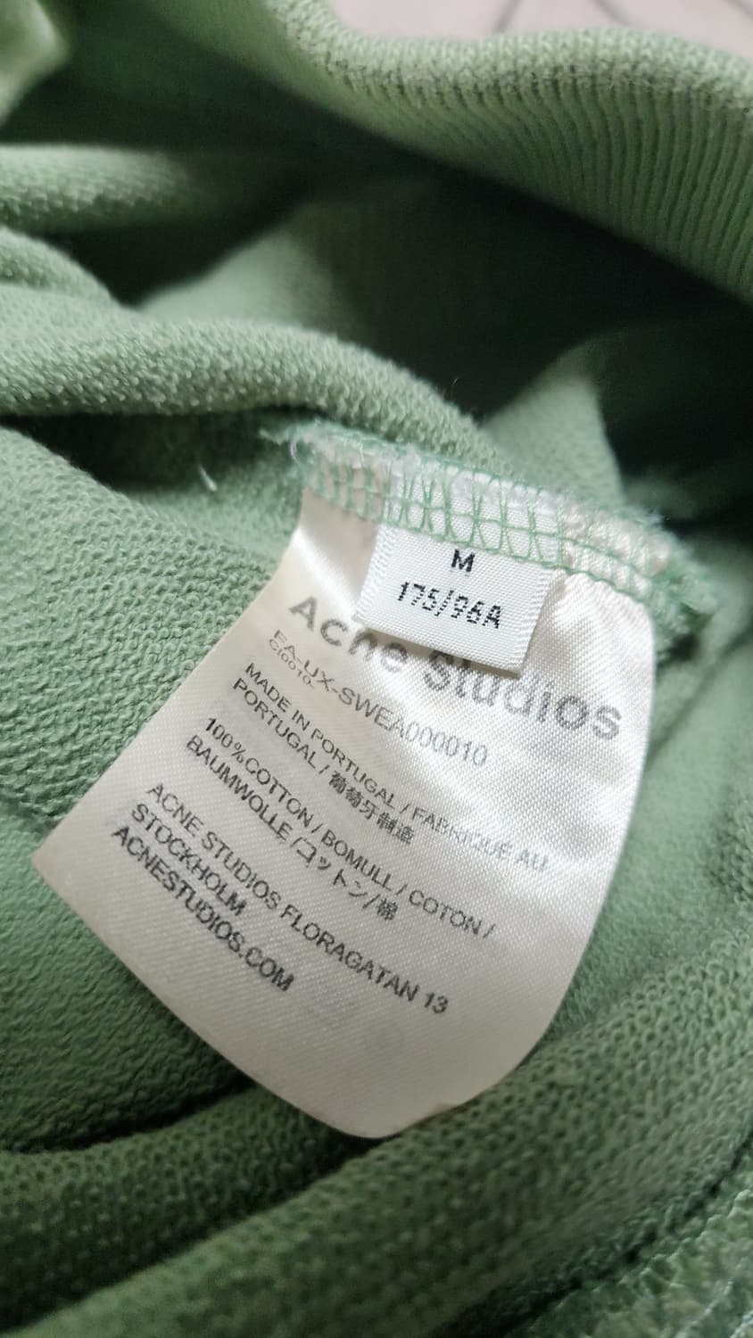 아크네 스튜디오 민트 맨투맨 M 세미오버핏 105추천 상품이미지3