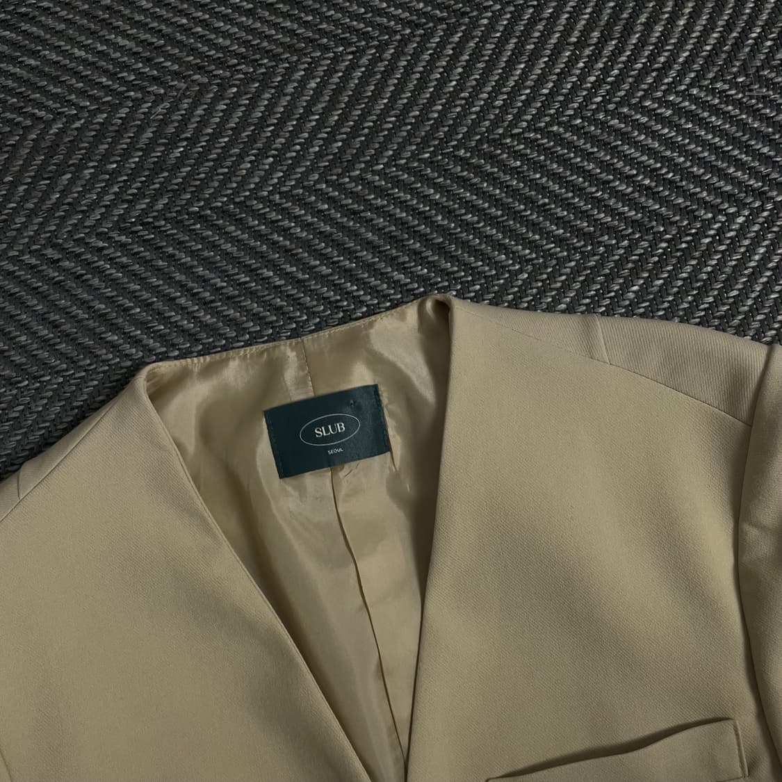 SLUB 우먼스 미니멀 블레이저 자켓 o 3949 상품이미지5