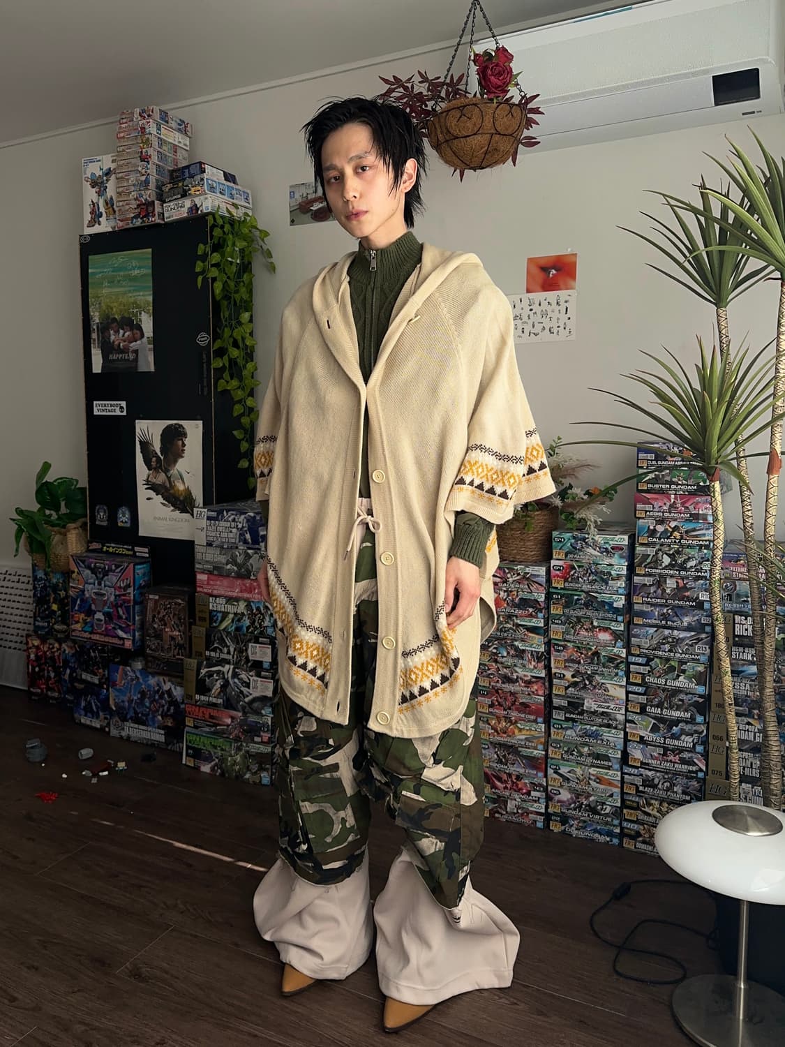 Cosnoodle 에스니컬 후드 케이프 상품이미지6