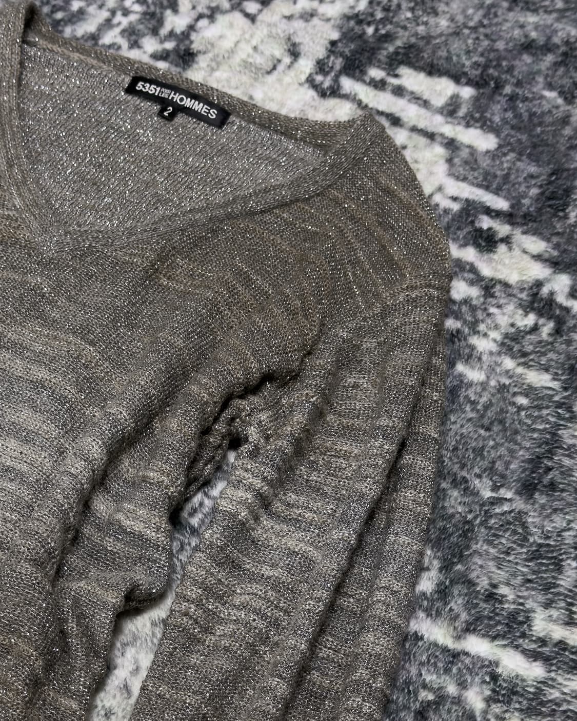 {5351 POUR LES HOMMES} Glitter Knit 상품이미지6