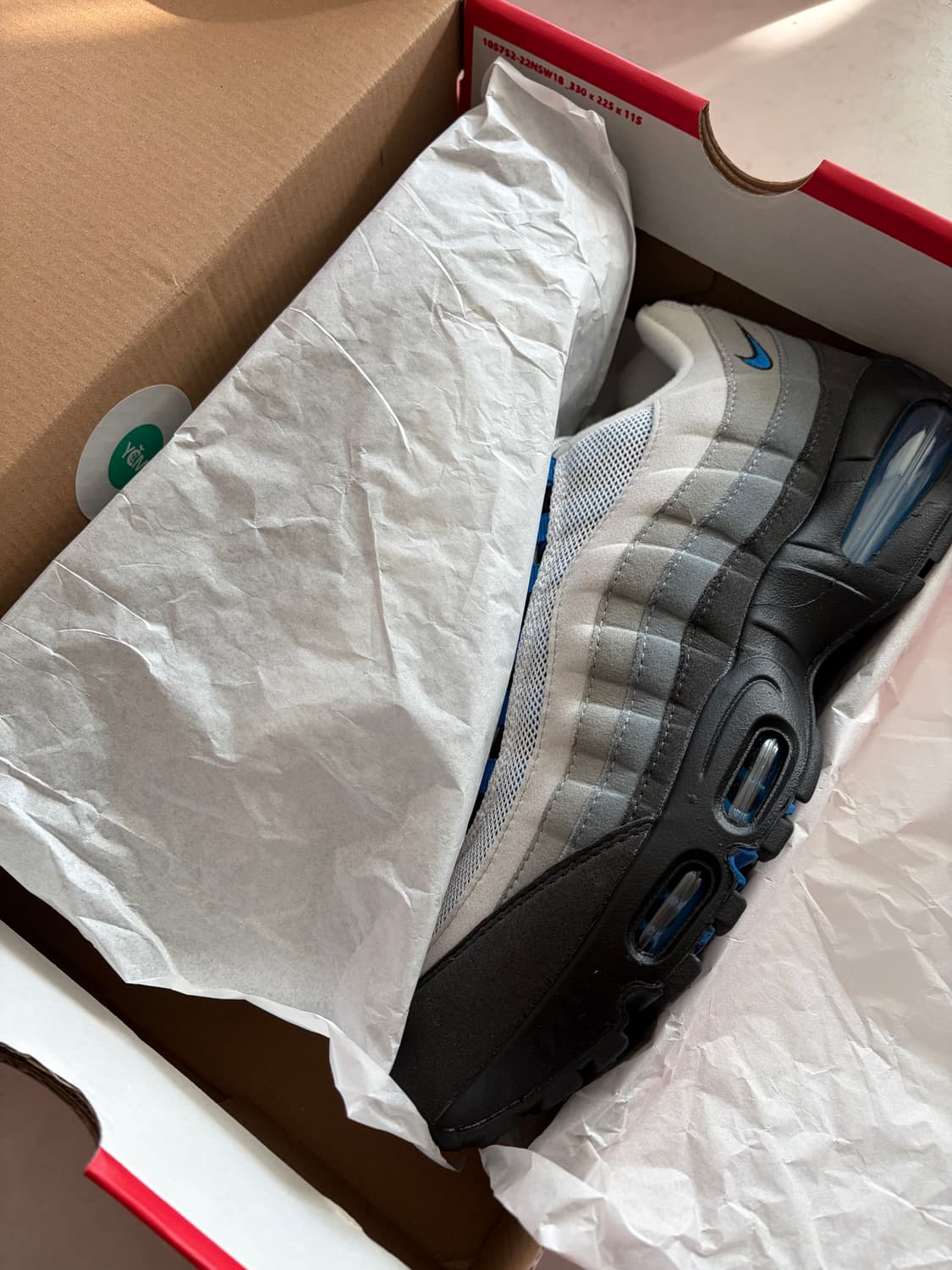 [275] 나이키 에어맥스 95 OG 쿨 그레이 앤 블루 스파크 상품이미지4