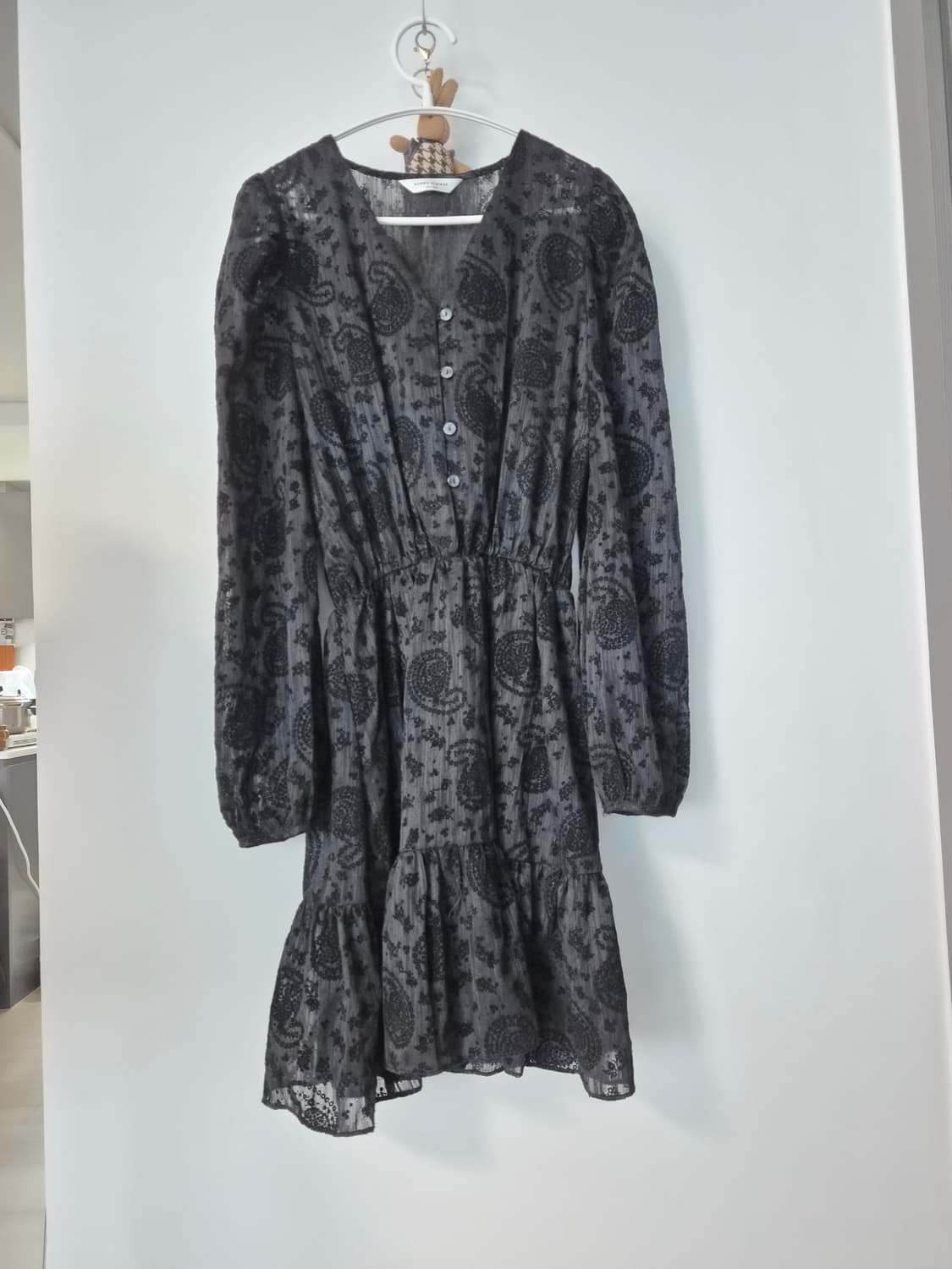 페이즐리 시스루 미니 원피스 상품이미지5