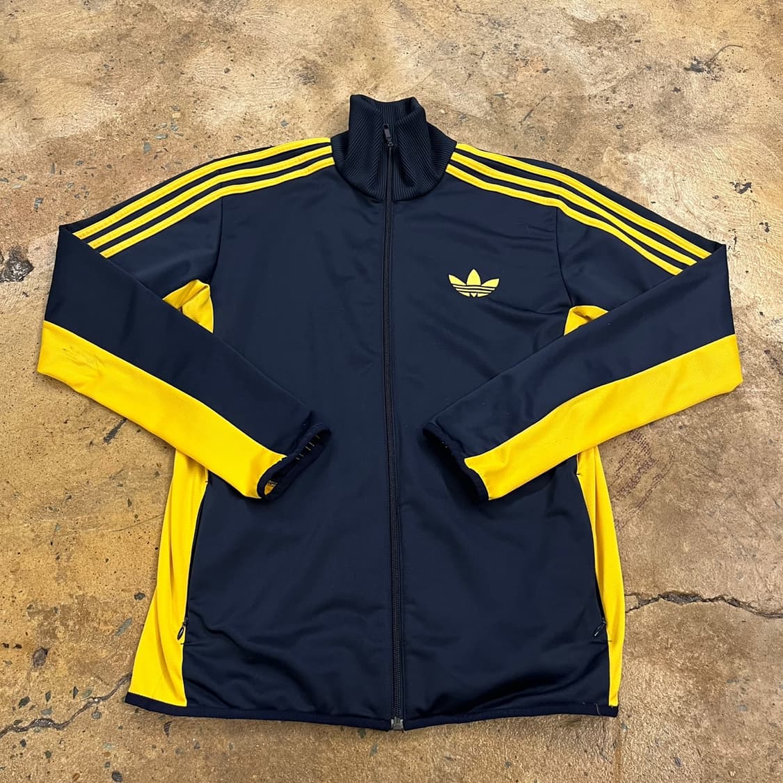 [정품/105] 아디다스 파이어버드 져지 옐로우네이비 b18 상품이미지2