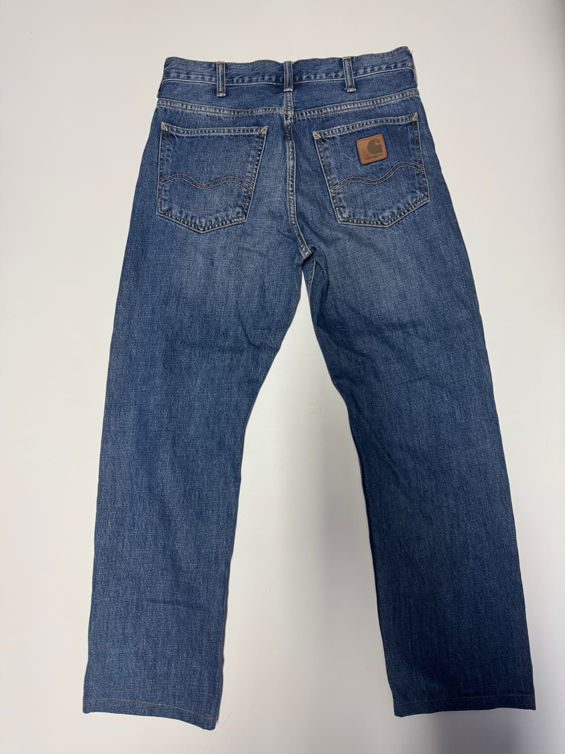 정품!! 칼하트 웝 워시드 로고 빈티지 워싱 데님팬츠 29.9인치 상품이미지1
