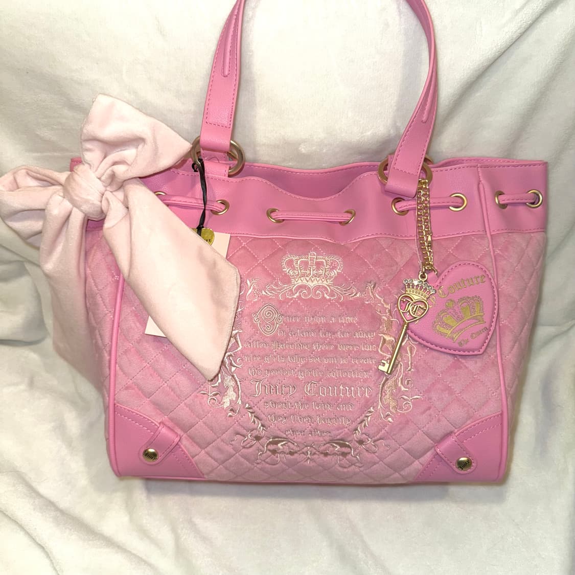 [대대장]쥬시꾸뛰르 테일 데이드리머 토트백 가방 갸루 핑크 베이비베어 상품이미지1