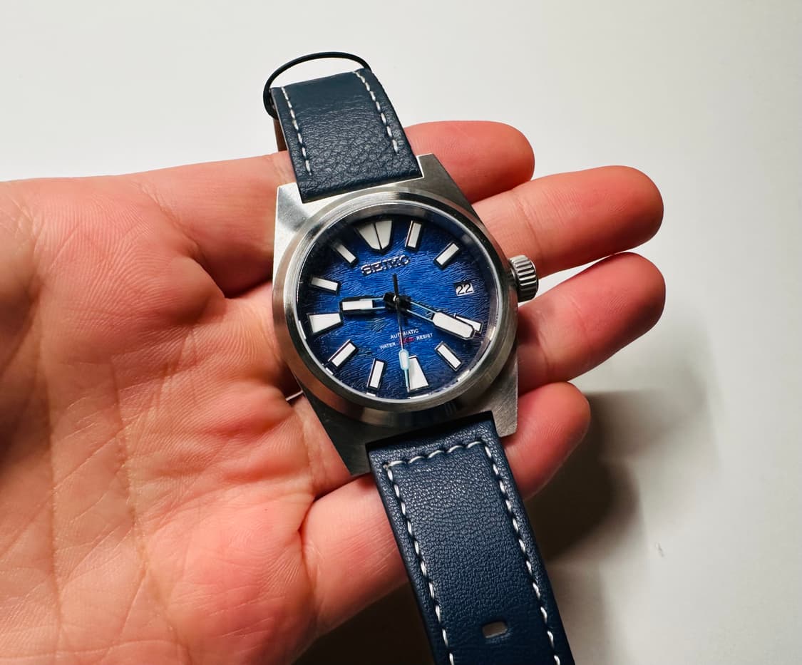 세이코 MOD 커스텀 블루 오토매틱 시계 판매 상품이미지2
