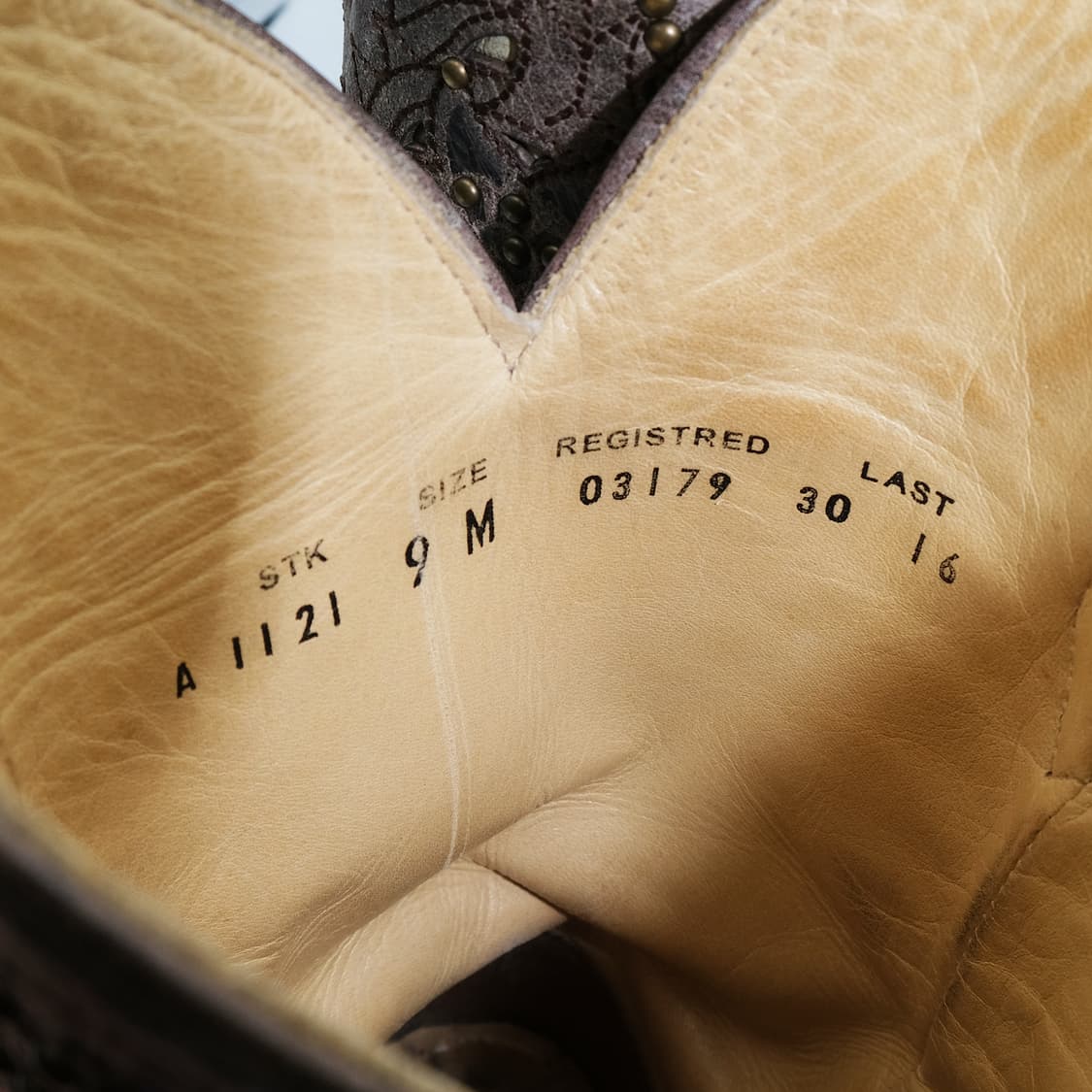 빈티지 코랄 웨스턴 스터드 레더 부츠 9M(260)사이즈 BT26005 상품이미지10