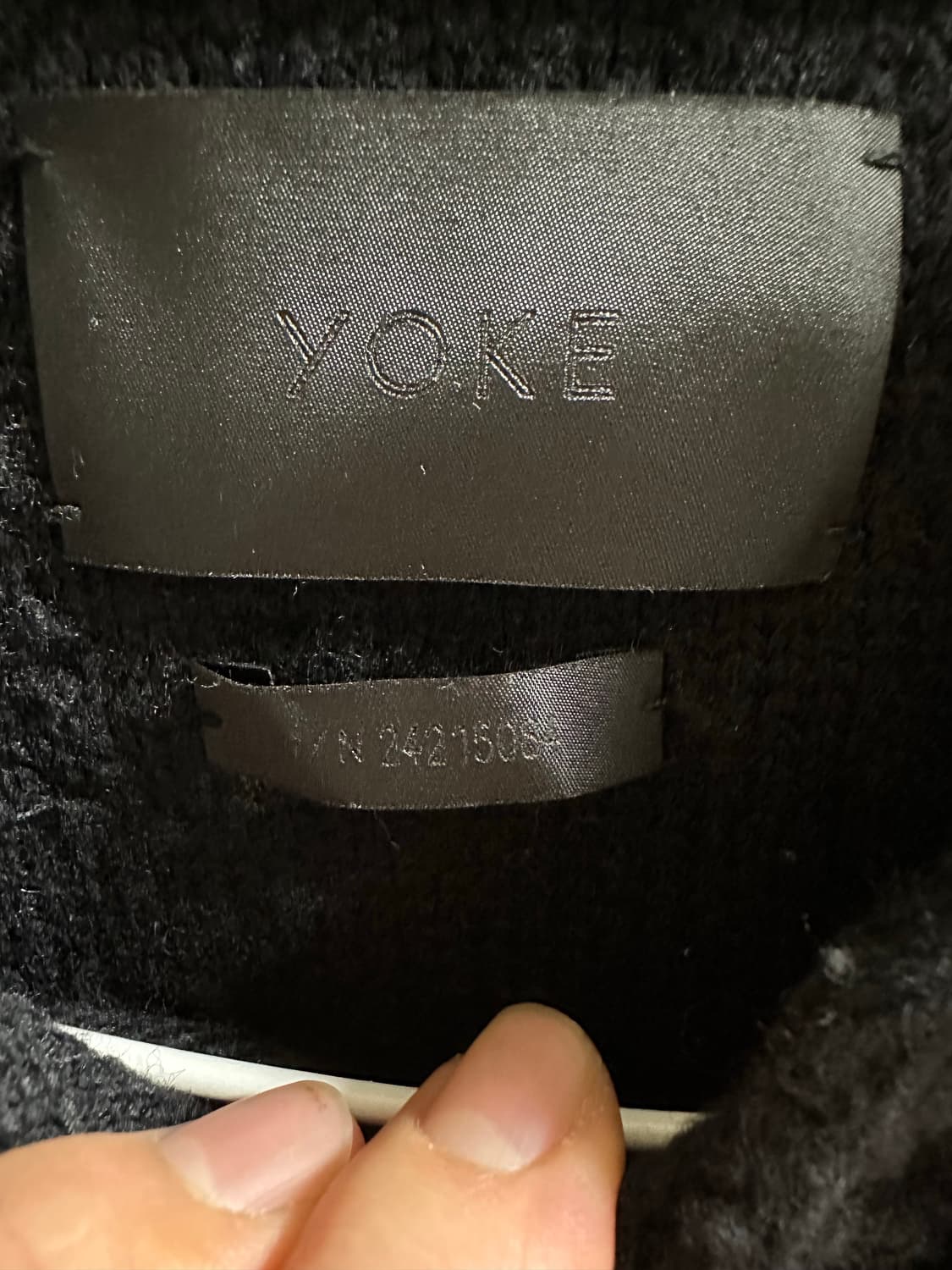 YOKE 요크 24FW 자카드 울 집업 니트 블루종 상품이미지3