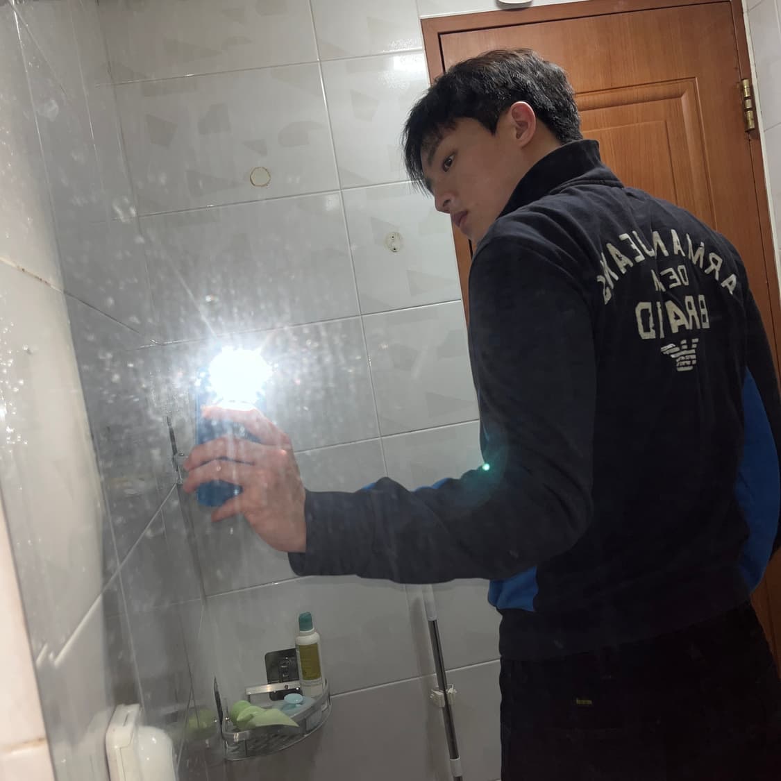 아르마니 진스 백로고 투웨이 집업 상품이미지3