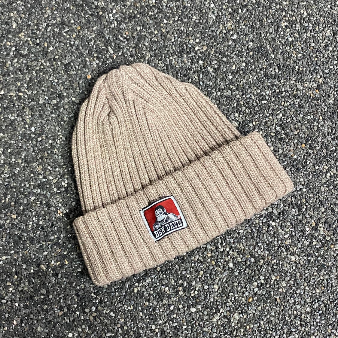 벤데이비스 패치로고 베이지 비니 B4459 상품이미지1