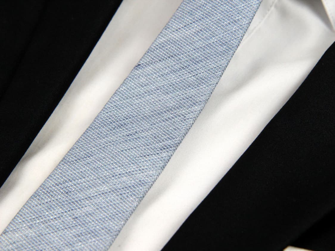 버버리 6.2cm 미사용 S등급 신형 멜란지 슬러브 명품넥타이 상품이미지6