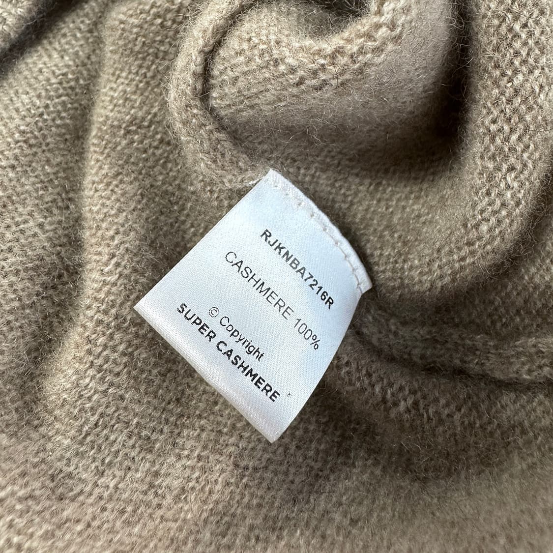 R2W 슈퍼 캐시미어 터틀넥 니트 탑 상품이미지3