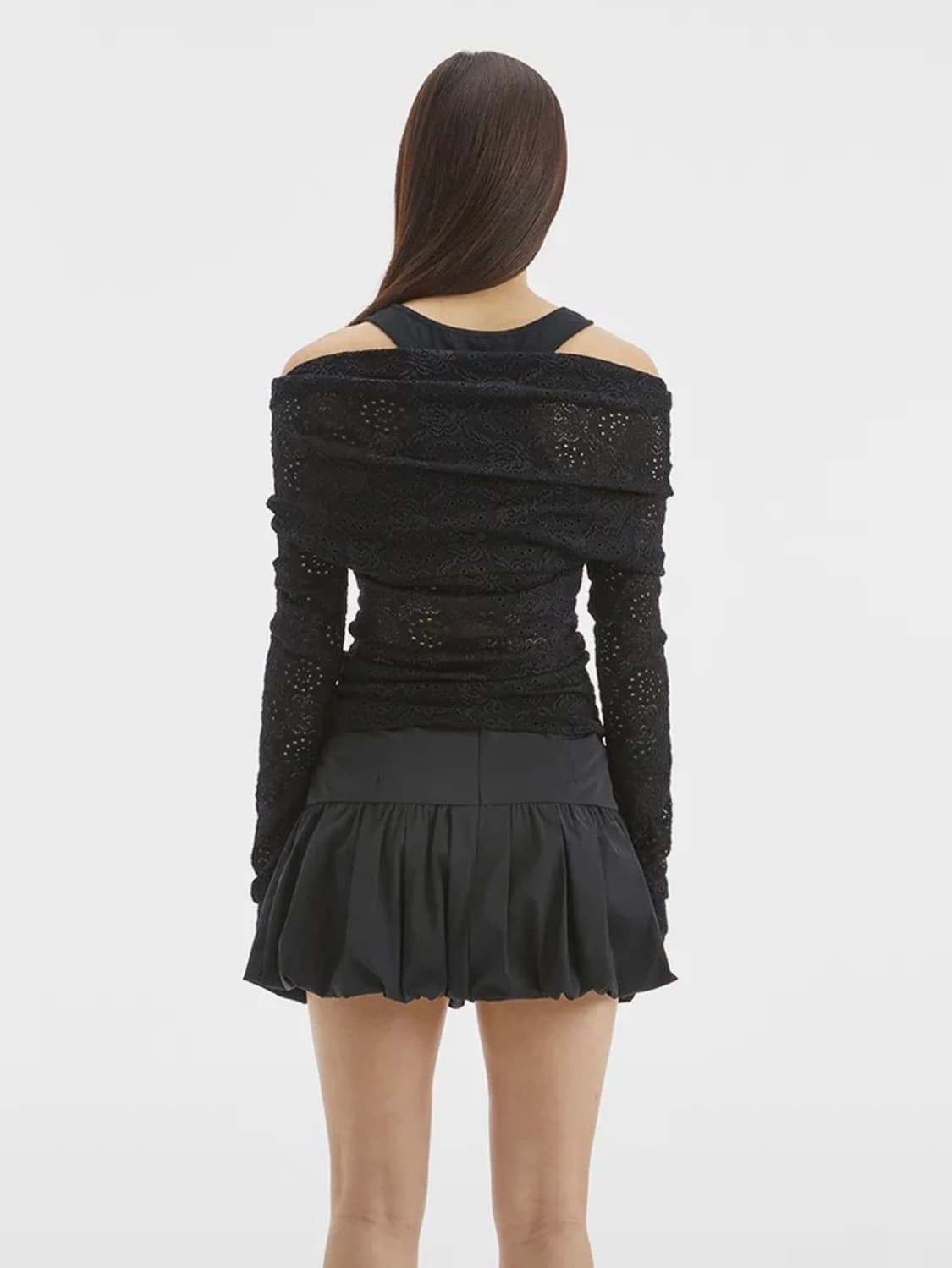 [택포] LACE OFF-SHOULDER LAYER TOP 상품이미지2
