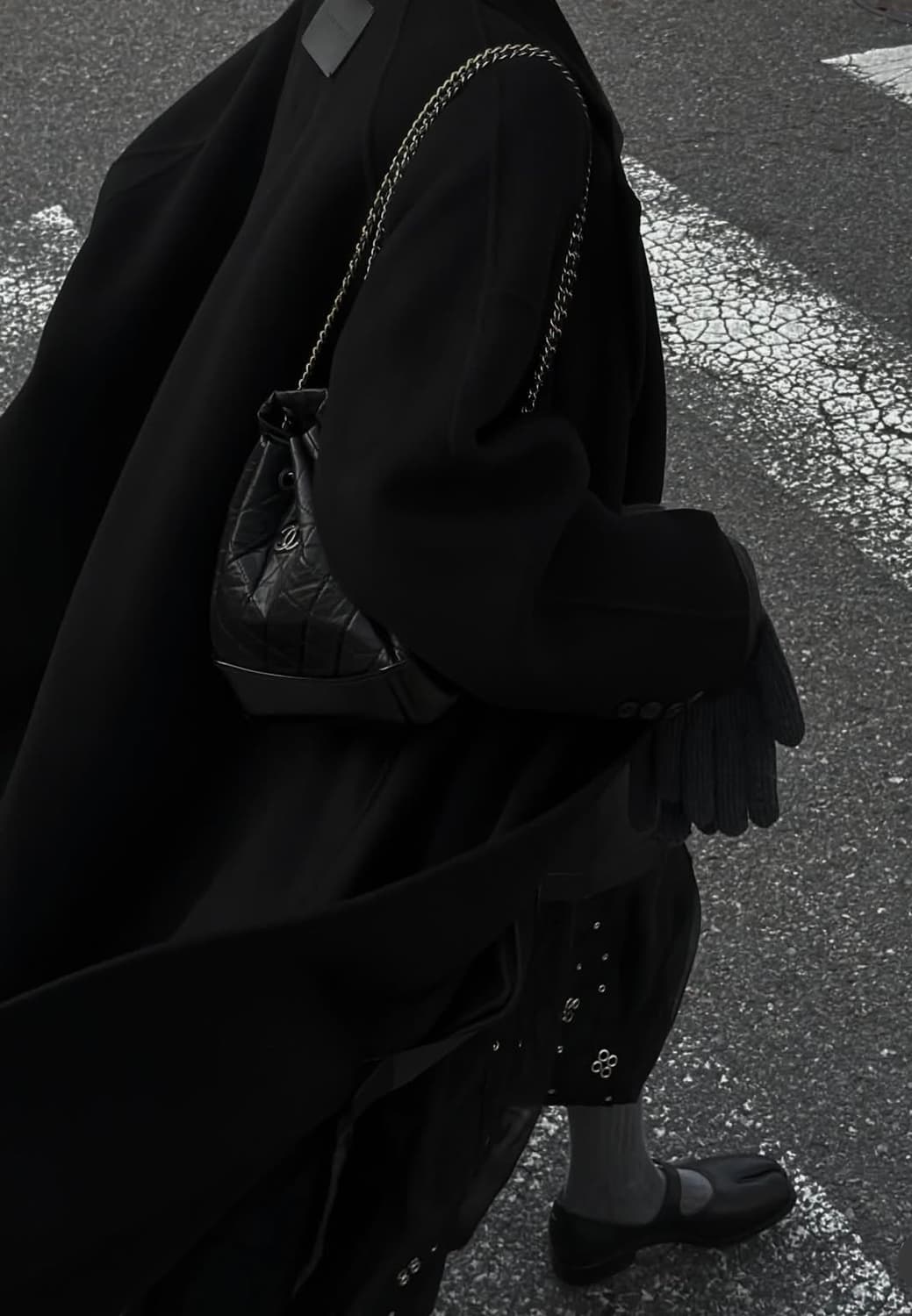 Handmade) Wide Long Coat [ Black ] 상품이미지2