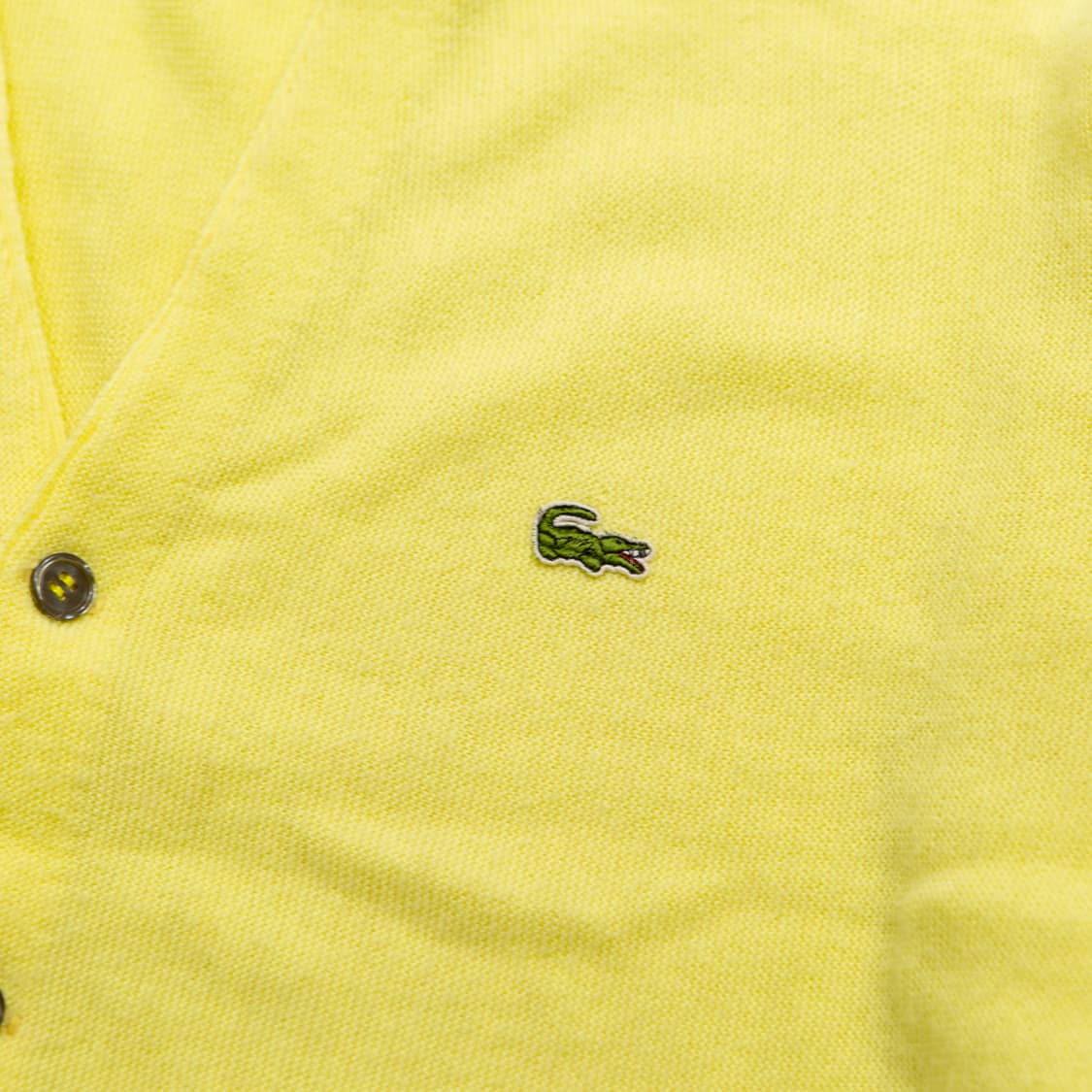 70s IZOD 라코스테 아크릴 가디건 옐로우 상품이미지3