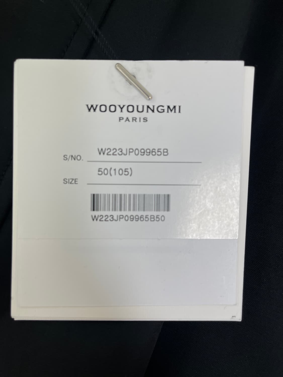 우영미 나일론 아노락 점퍼 블랙50(105) 상품이미지4