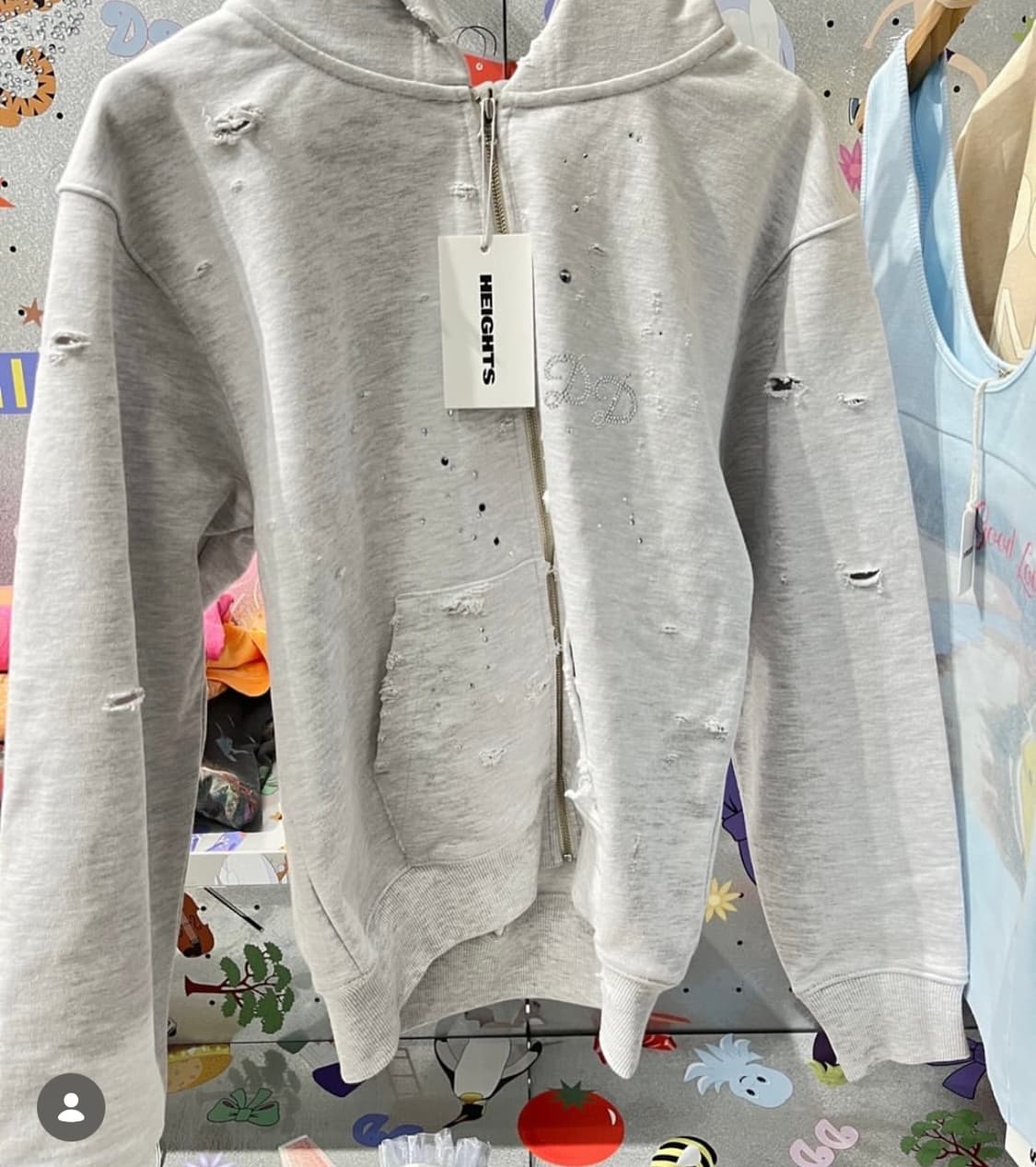 Destroyed Cubic Cutie Hoodie 더디 후드집업 상품이미지3