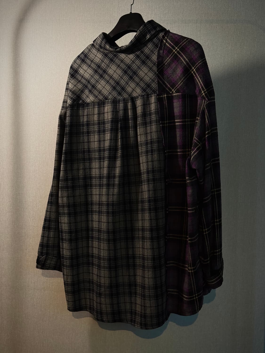 아조바이아조 체크 셔츠 자켓 상품이미지2