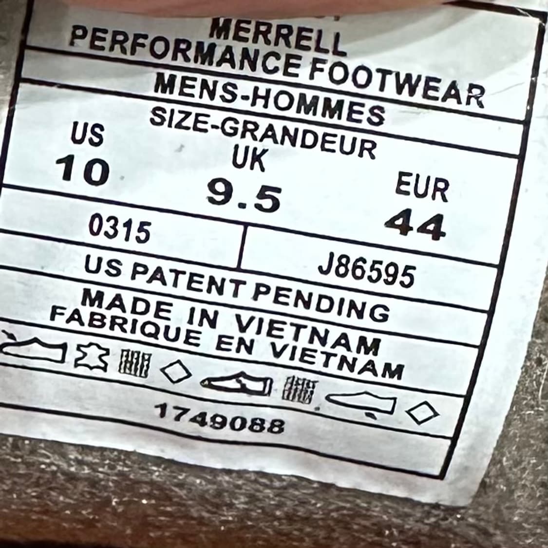 UK9.5) 280 머렐 등산화 남자 남성 트레킹화 모아브 비브람 상품이미지9