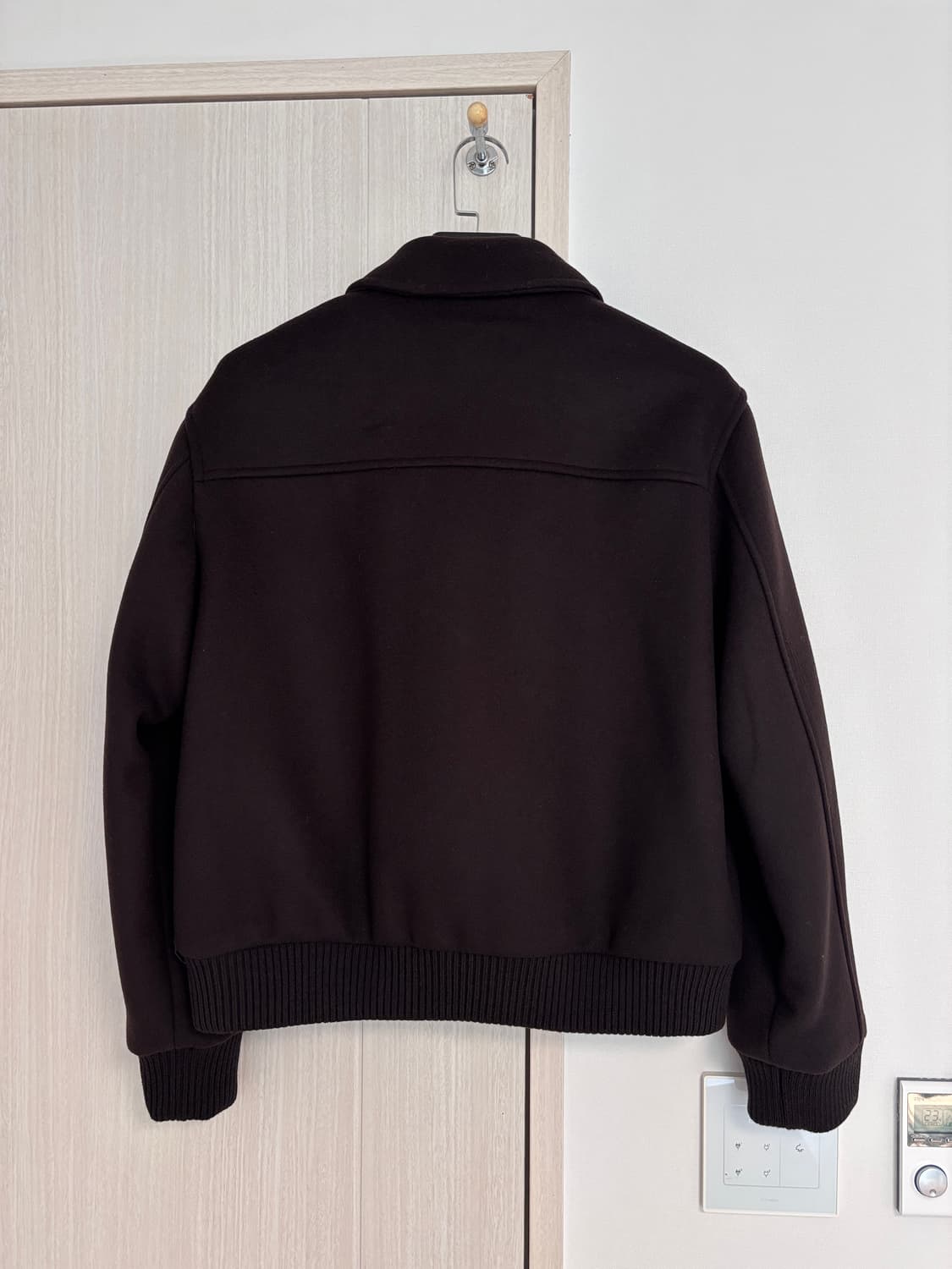 새상품)M 100 자라 오리진스 맨티코 이탈리아 원단 울 블루종 자켓 상품이미지2