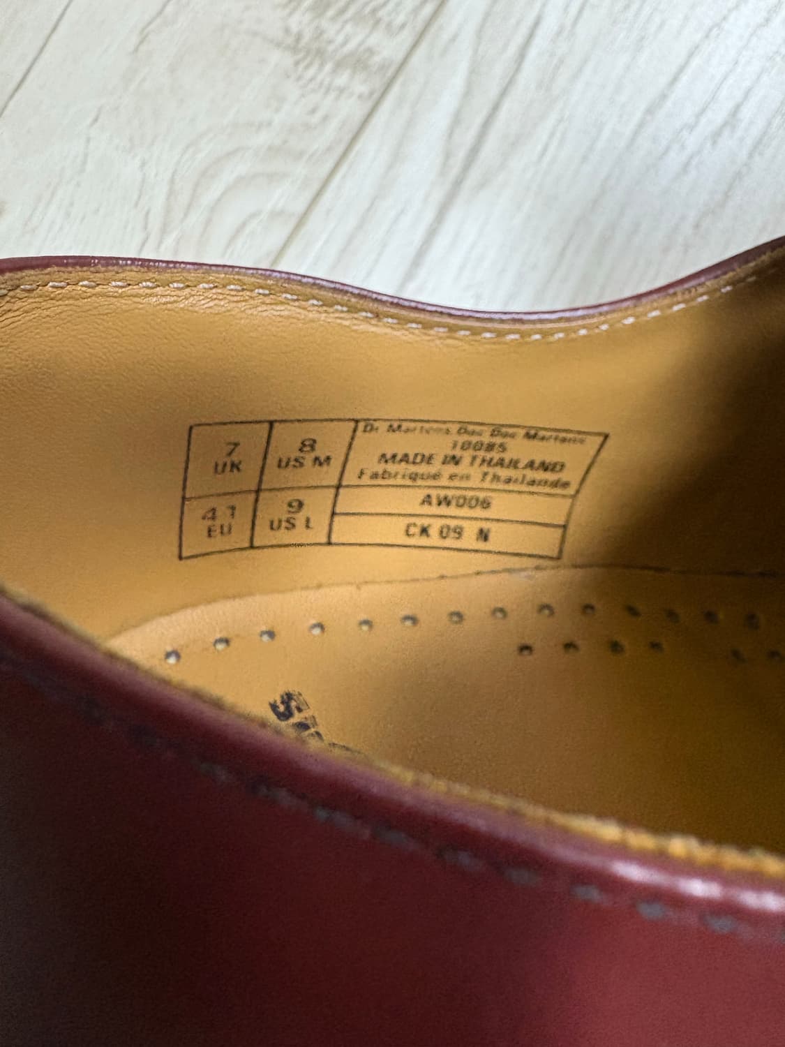 닥터마틴 1461 3홀 체리레드 260 상품이미지7