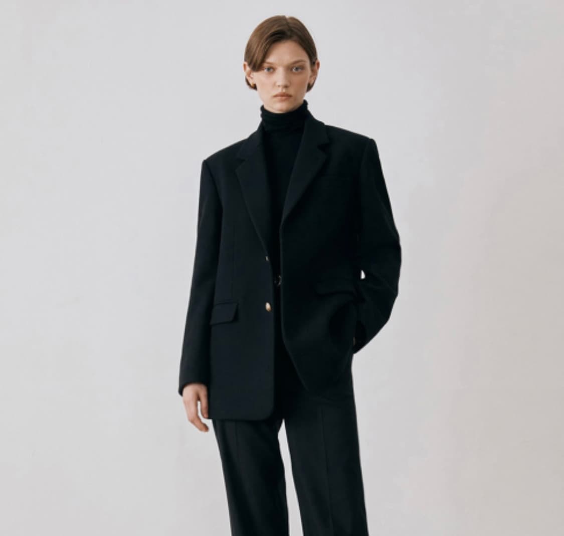 던스트 클래식 울 블레이저 코트 블랙 상품이미지1