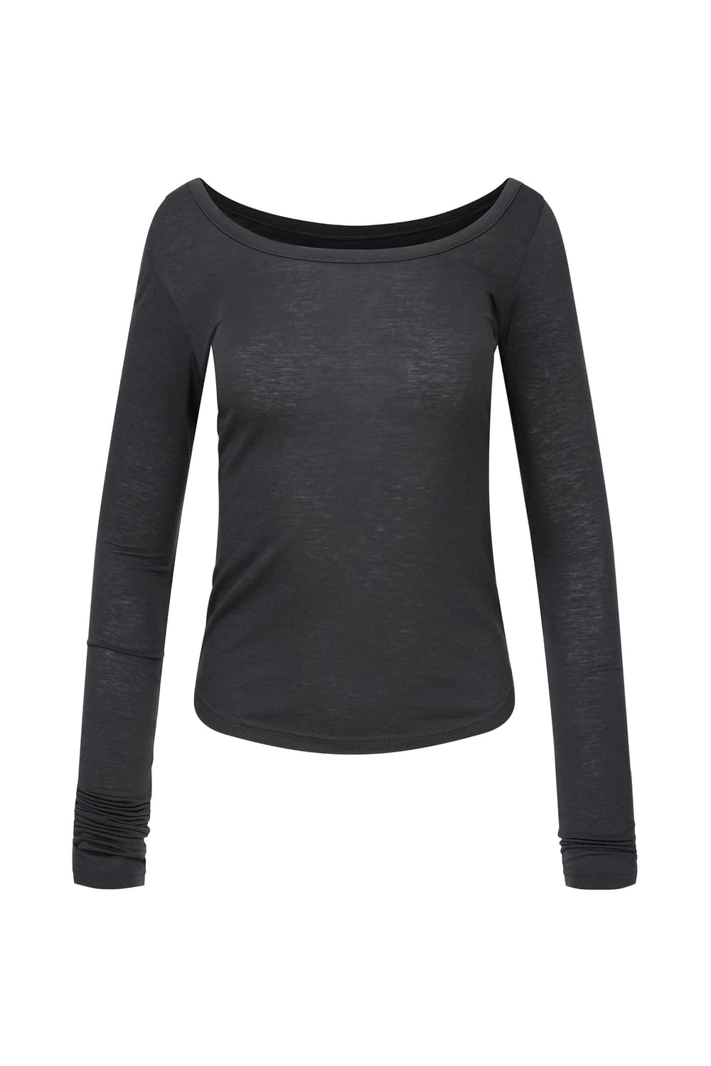 nache 나체 믹스드 레이어드 롱 슬리브 차콜 상품이미지8