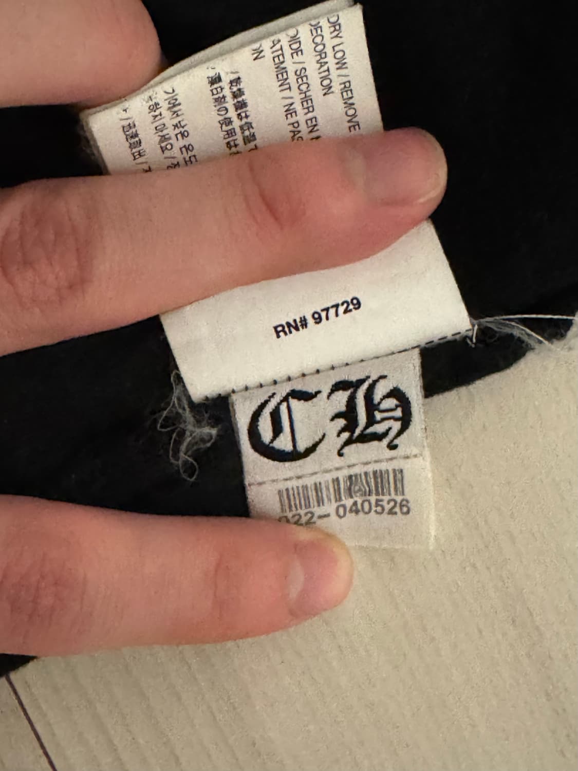 크롬하츠 라스베가스 플로랄 크로스 홀스슈 롱슬리브 긴팔 티셔츠 L 상품이미지10