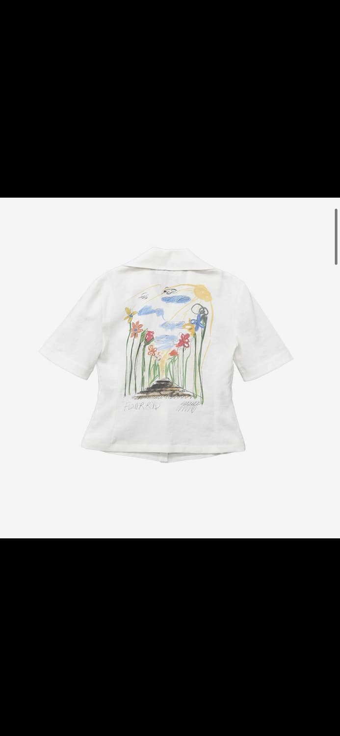 더뮤지엄비지터 플라워 로드 스프레이 셔츠 상품이미지1