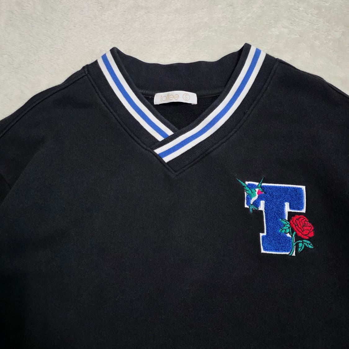 (S)여성 토피 브이넥 맨투맨 상품이미지2