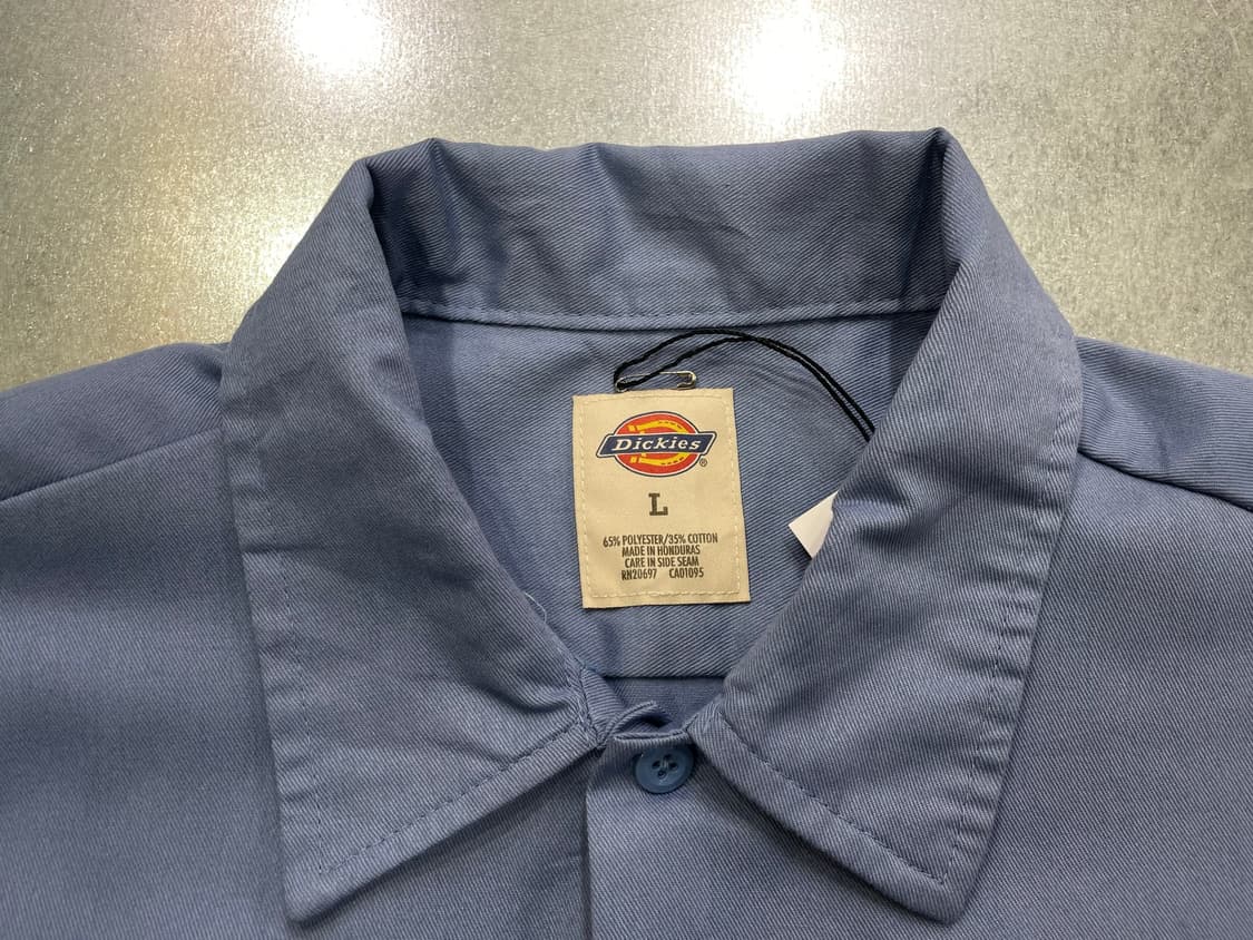 (L) Dickies 디키즈 반팔 워크 셔츠 블루 상품이미지8