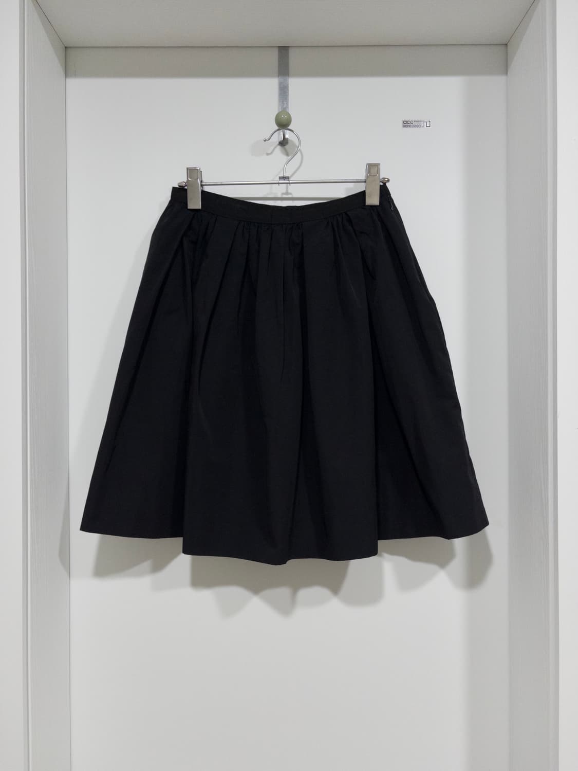 빈티지 플레어 a라인 스커트 / 블랙 상품이미지1