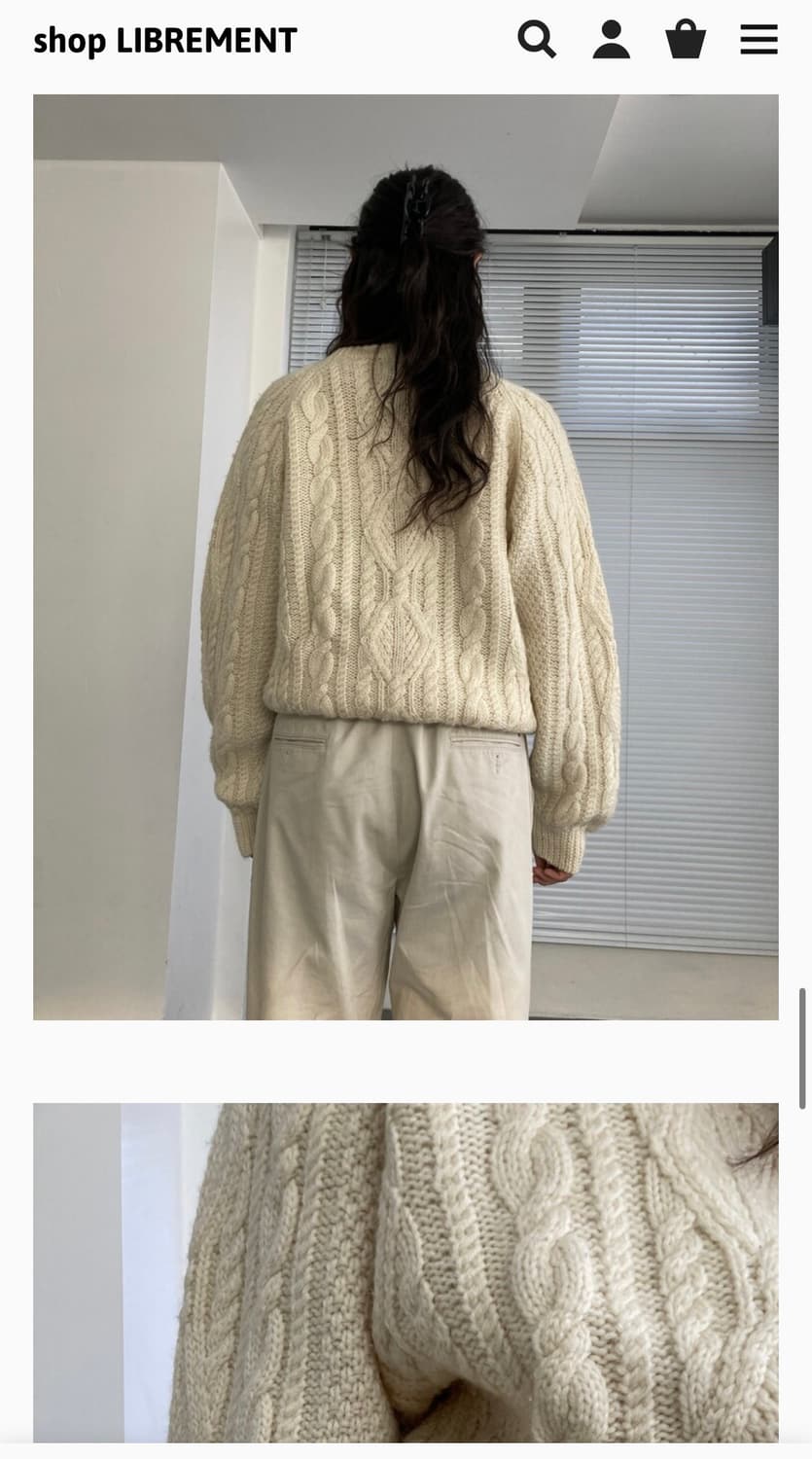 librement 아이보리 울니트 상품이미지6