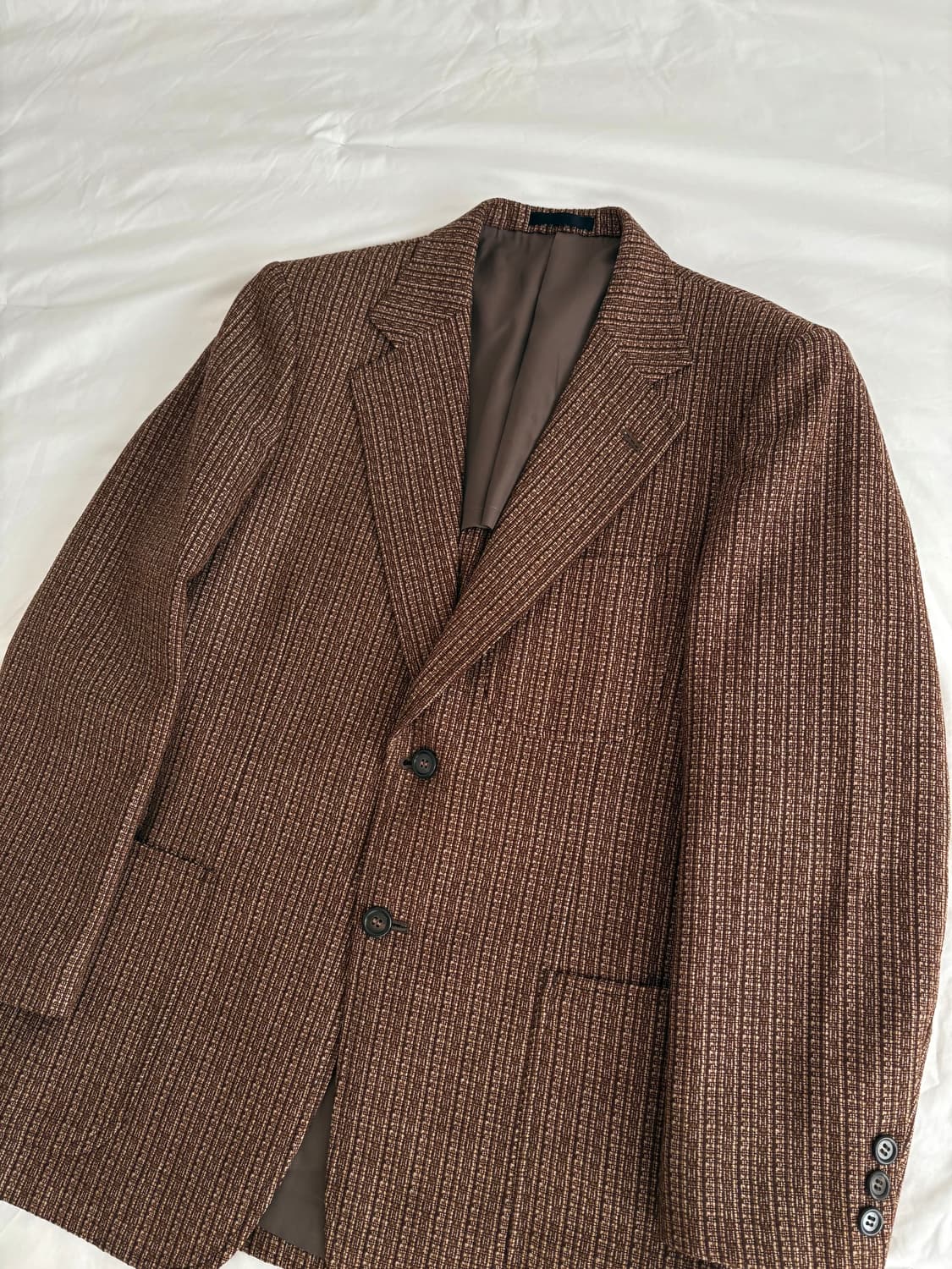 brown pattern jacket 브라운 패턴 자켓 상품이미지3