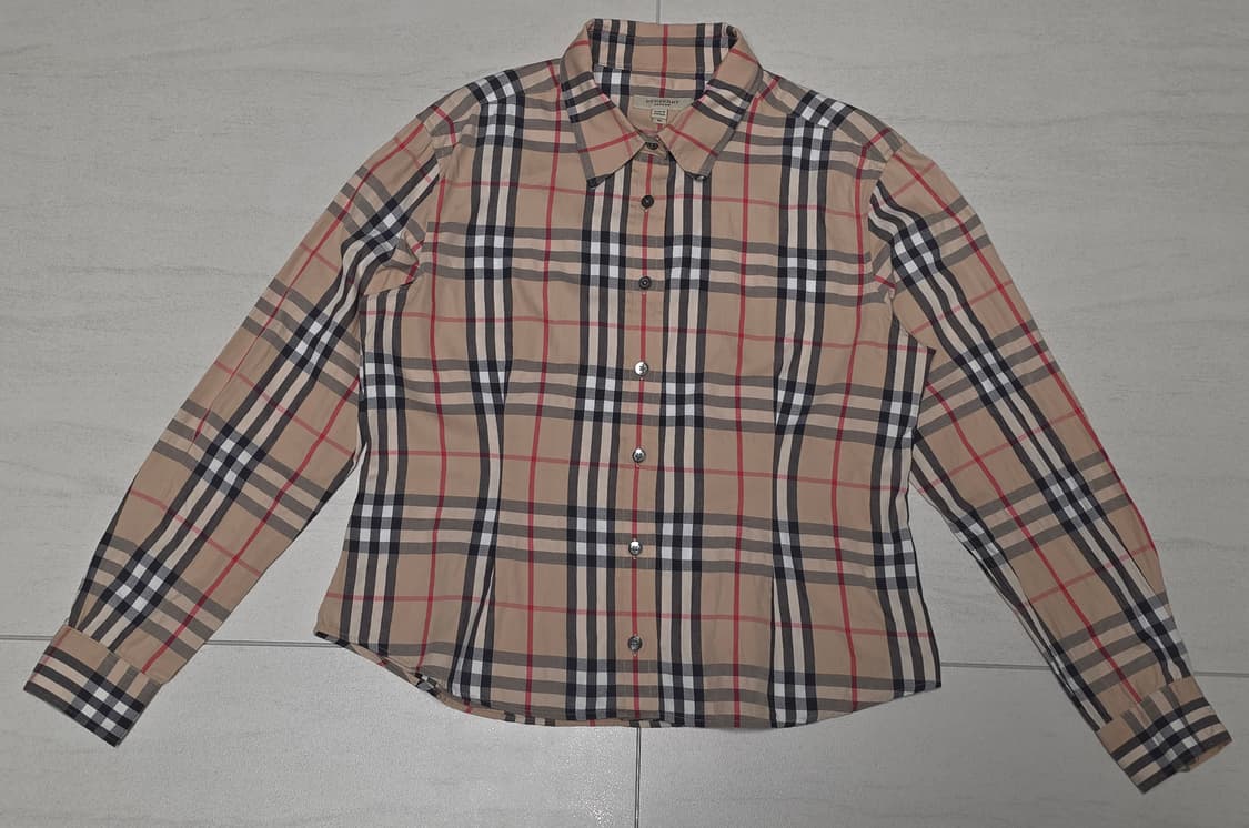 버버리 클래식 체크 긴팔 셔츠M 상품이미지1