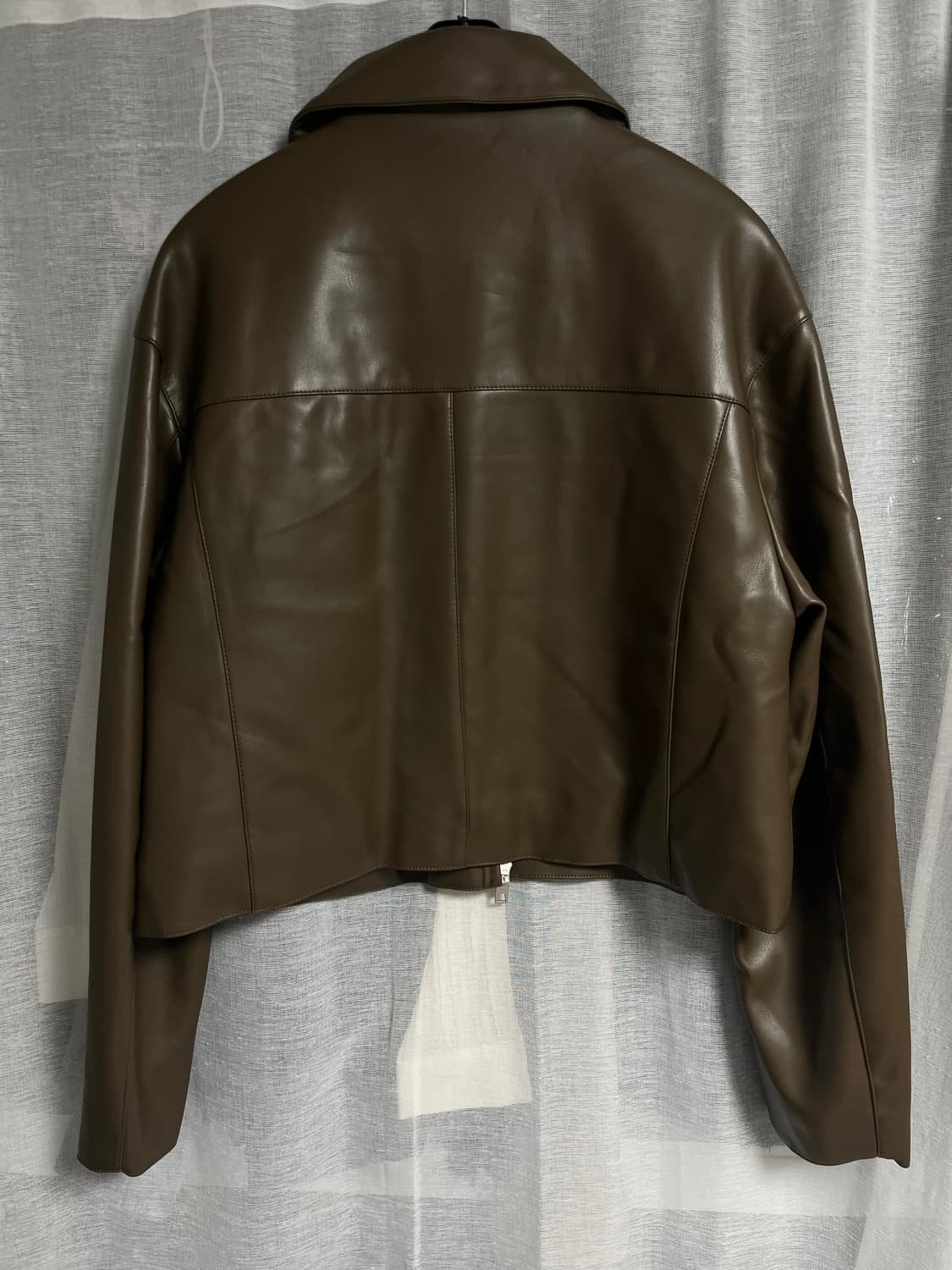 라퍼지스토어 브라운 레더 퀼팅 자켓 상품이미지2