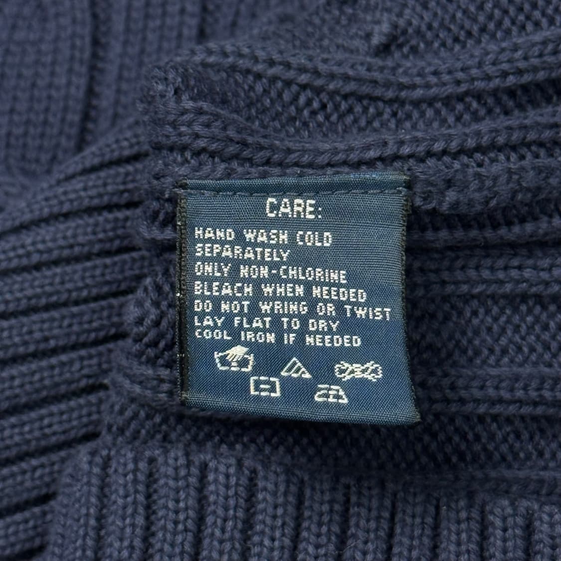 (M) 폴로 랄프로렌 여성 케이블 반팔 니트 네이비 상품이미지6