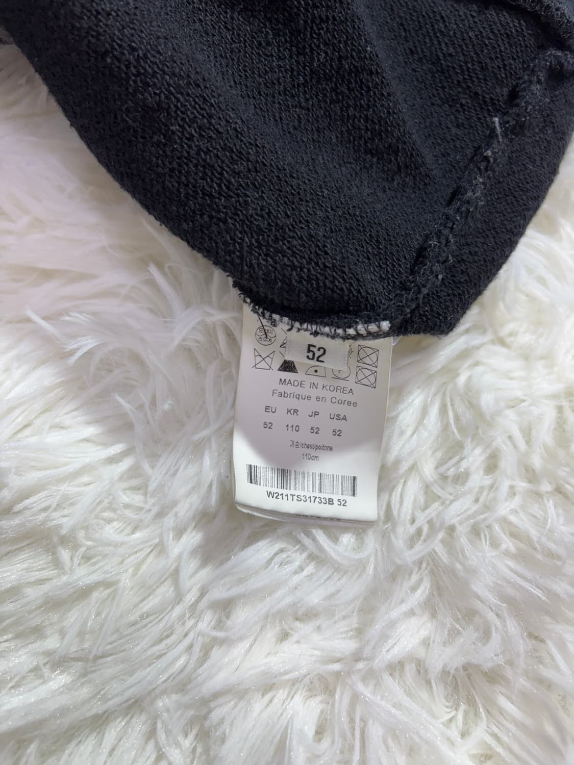 우영미 백로고 블랙 후드  상품이미지9