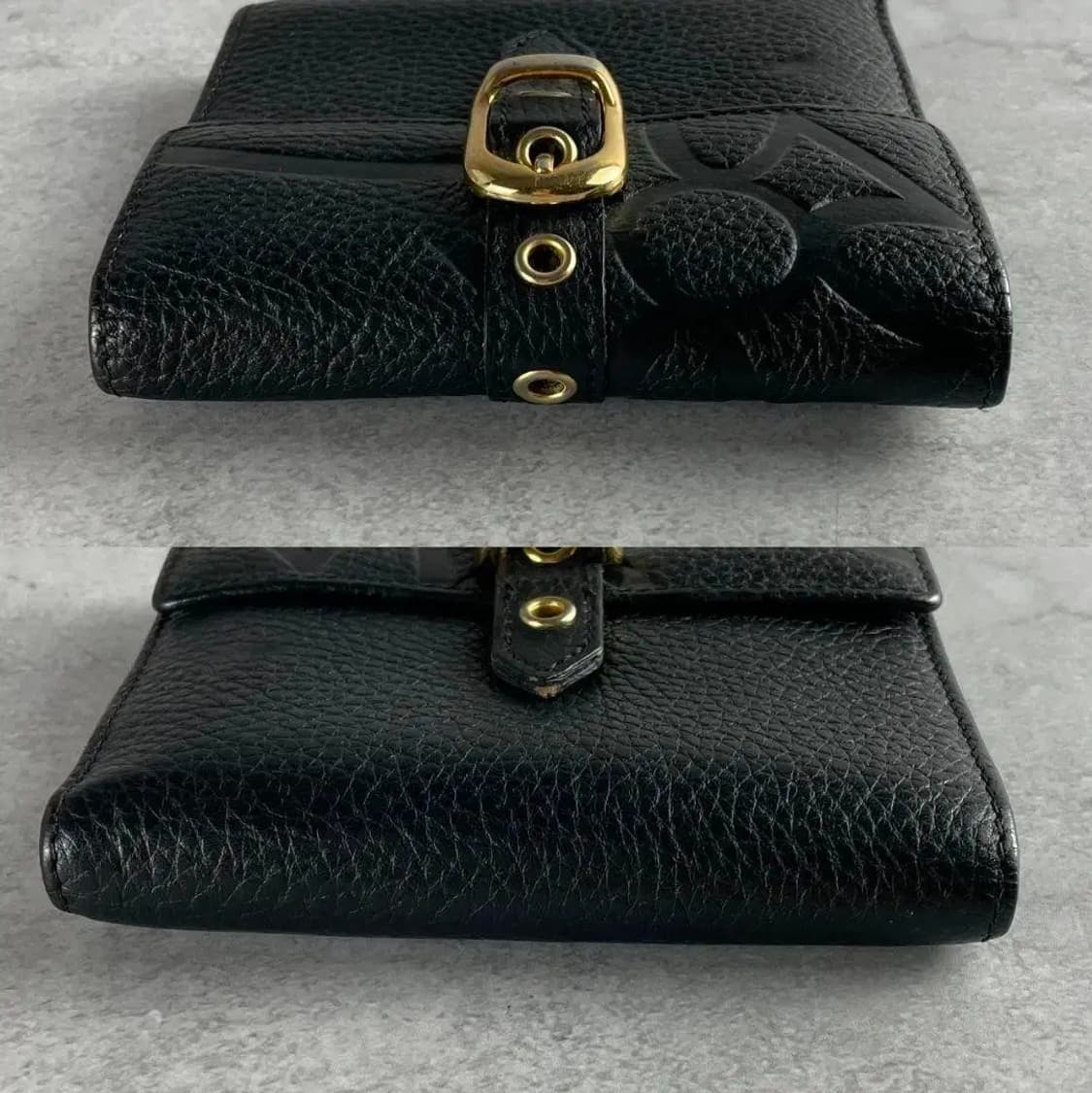 비비안 웨스트우드 트라이 버클 가죽 지갑 상품이미지5