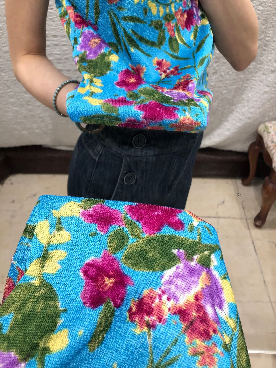 Floral pop sleeveless 상품이미지3