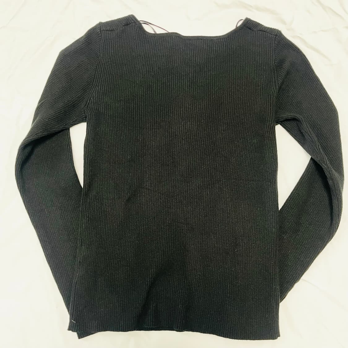 AZUL 블랙 골지 니트 M 상품이미지5