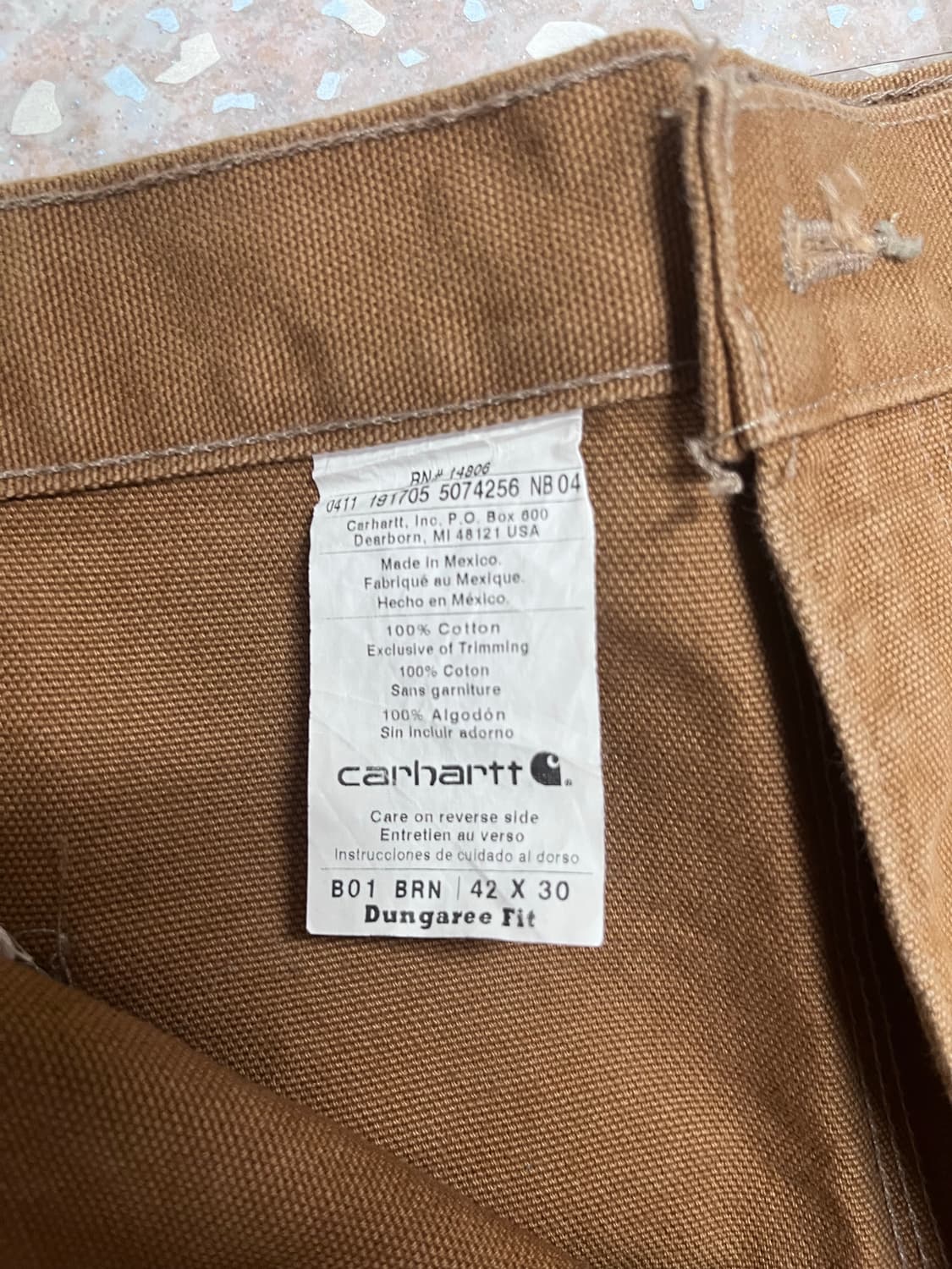 칼하트 덕팬트 당가리핏 상품이미지3