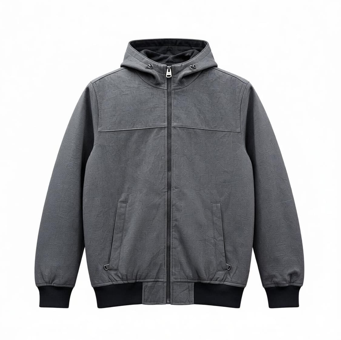 리바이스 소프트쉘 보아퍼 후드자켓 패널절개 배색 디테일 차콜 상품이미지1