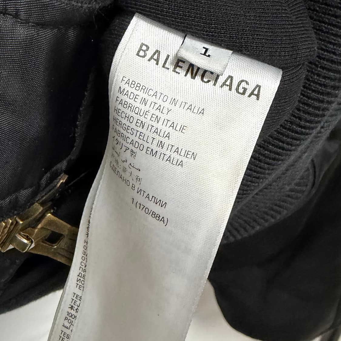 [S+급/1] 발렌시아가 파리 올인 오버사이즈 봄버 자켓 블랙 상품이미지6