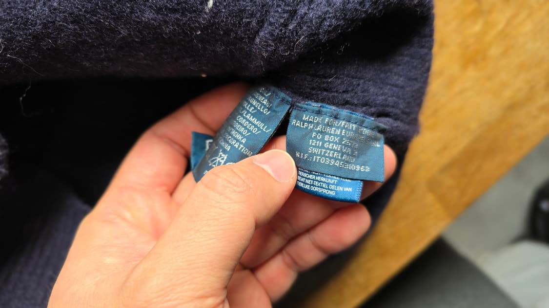 폴로 랄프로렌 키즈 램스울 집업 니트  상품이미지7