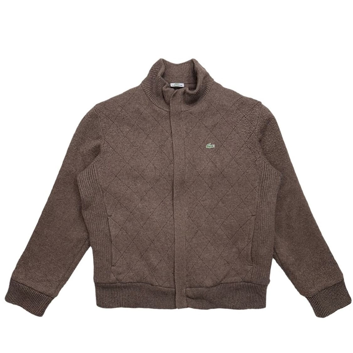 라코스테 니트집업 자켓 브라운 100 상품이미지1