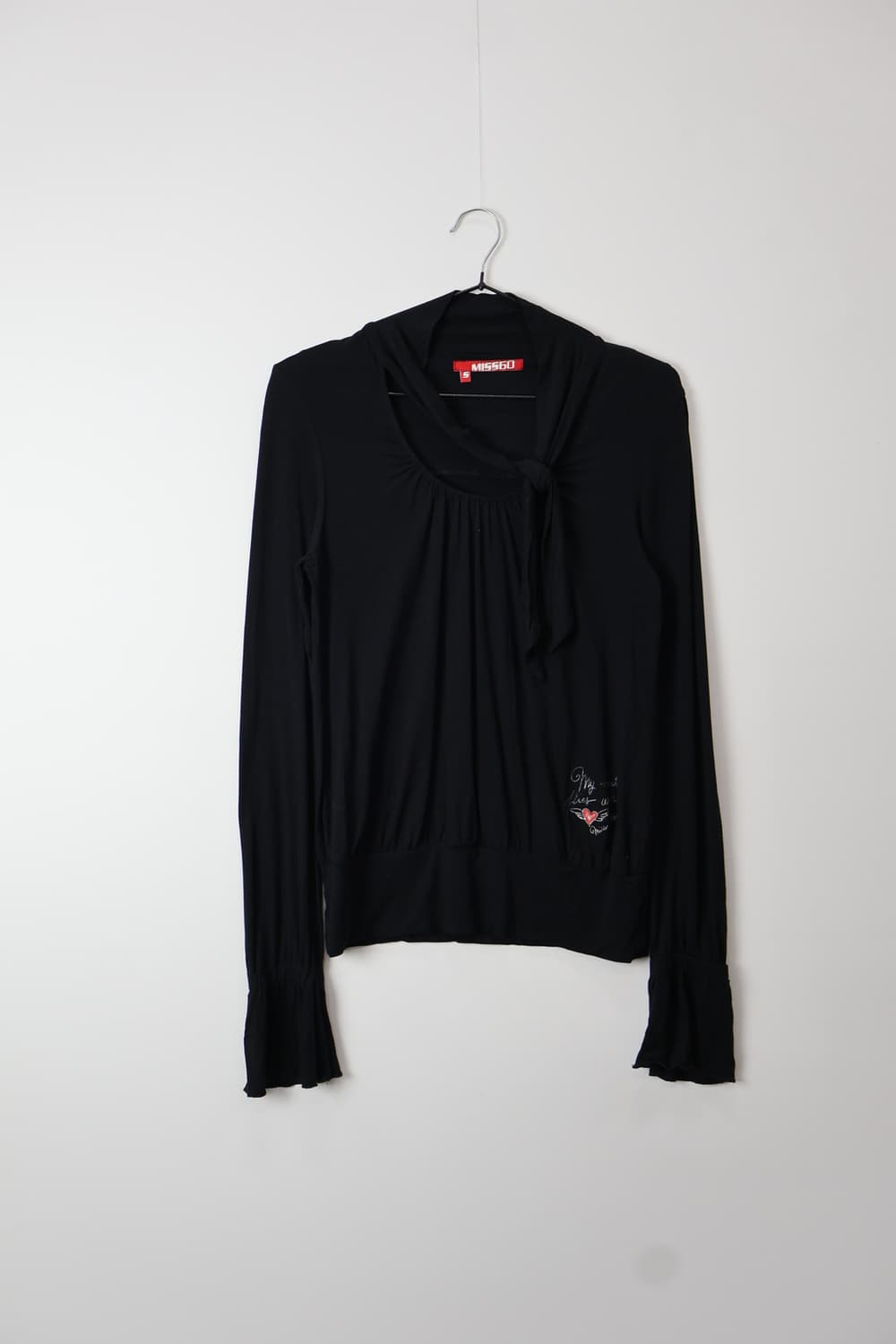 Miss Sixty Tie Neck Long Sleeve Top 상품이미지6